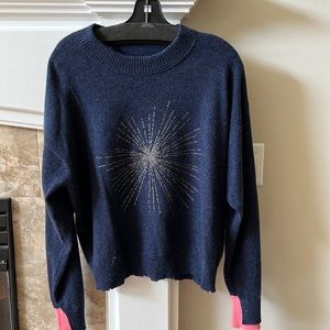 Zadig & Voltaire | Blue Sweater Rhinestone Detail